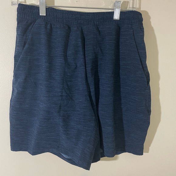 lululemon athletica Other - Lululemon Pace Breaker Men’s Lined Shorts Medium Heather Striped‎ Blue Pockets